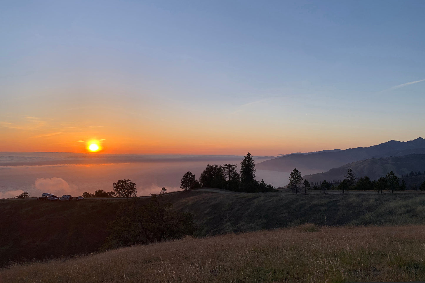 Canvas Big Sur Plaskett Creek Sunset