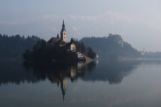Canvas Lake Bled Morning