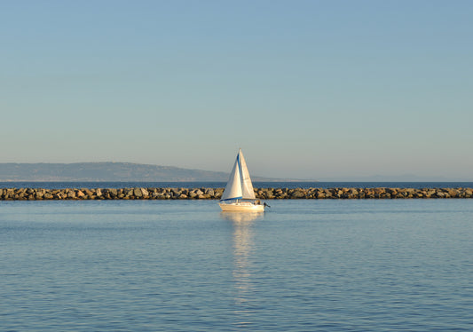 Canvas Marina Del Rey Sailboat
