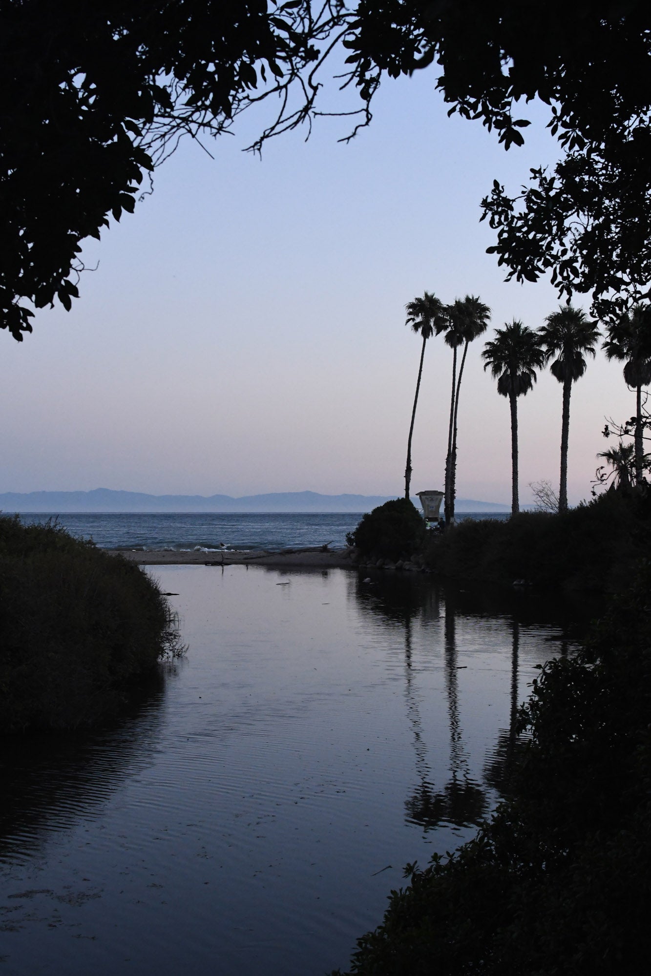 Framed Santa Barbara Hendrys Beach