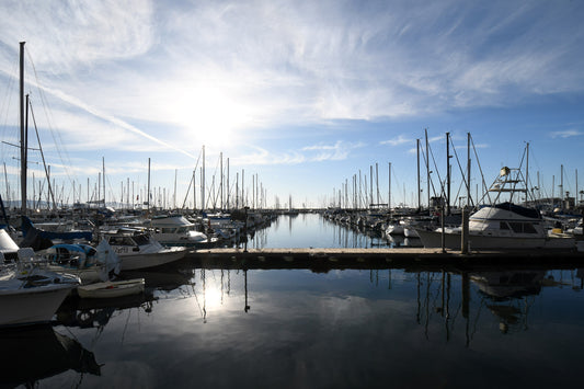 Framed Santa Barbara Harbor