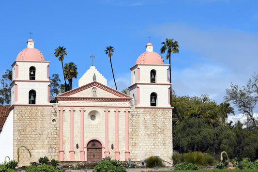 Matted Snowy Santa Barbara Mission